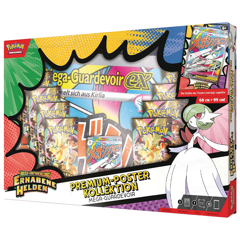 Pokémon Mega-Entwicklung Erhabene Helden Premium-Poster-Kollektion – Deutsch Mega-Guardevoir
