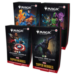 Magic the Gathering Marvel Super Heroes Commander-Deck Set – Deutsch (4 Decks)